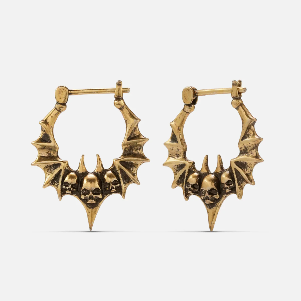 BAT SKULL EARRINGS - Image 3