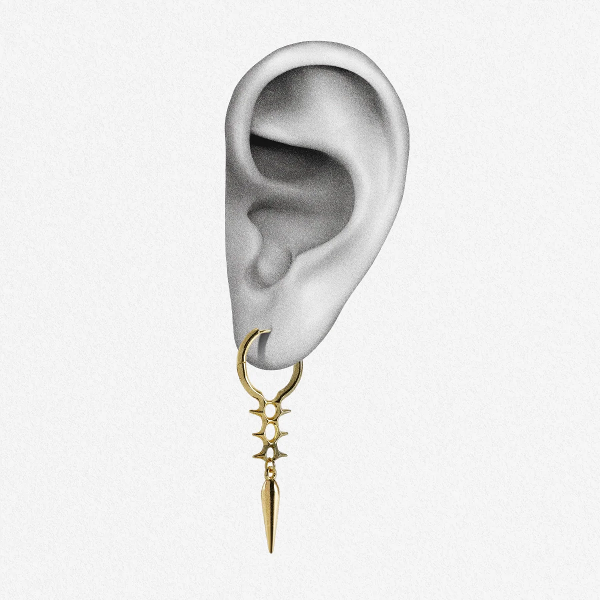 BIOMECH SPINE EARRINGS - Image 7