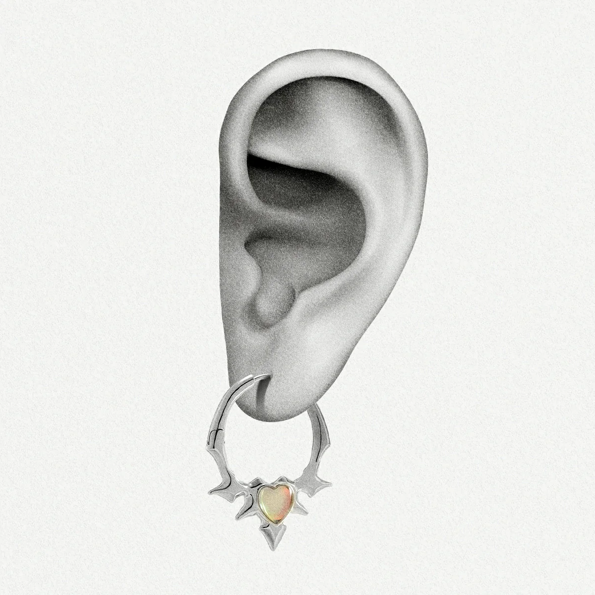 BLAZING HEART EARRINGS - Image 5