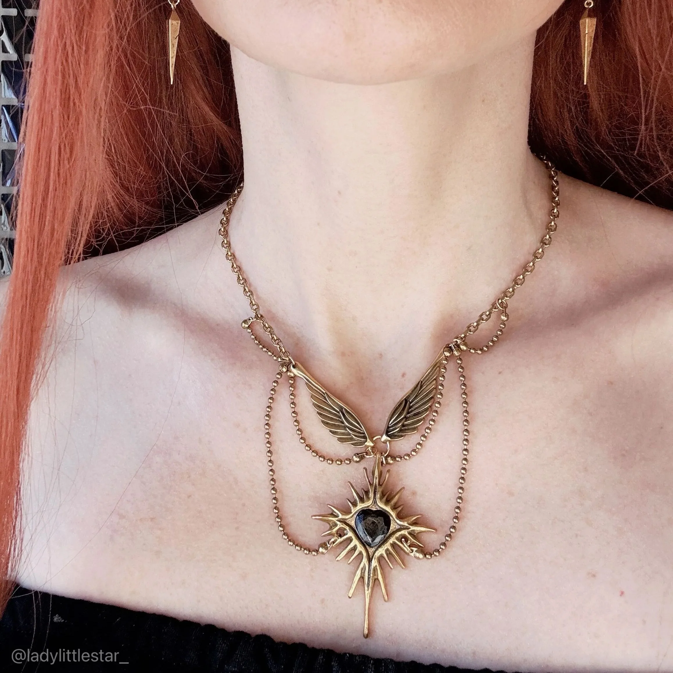 CELESTIAL STARBURST WINGS NECKLACE - Image 10