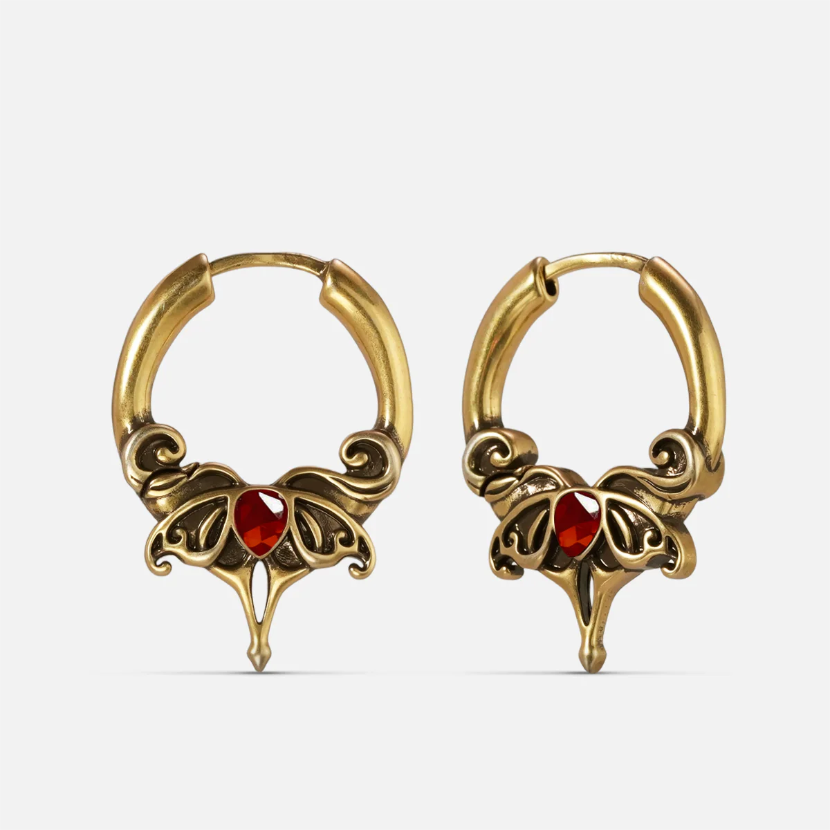 CRIMSON WING EARRINGS - Image 3