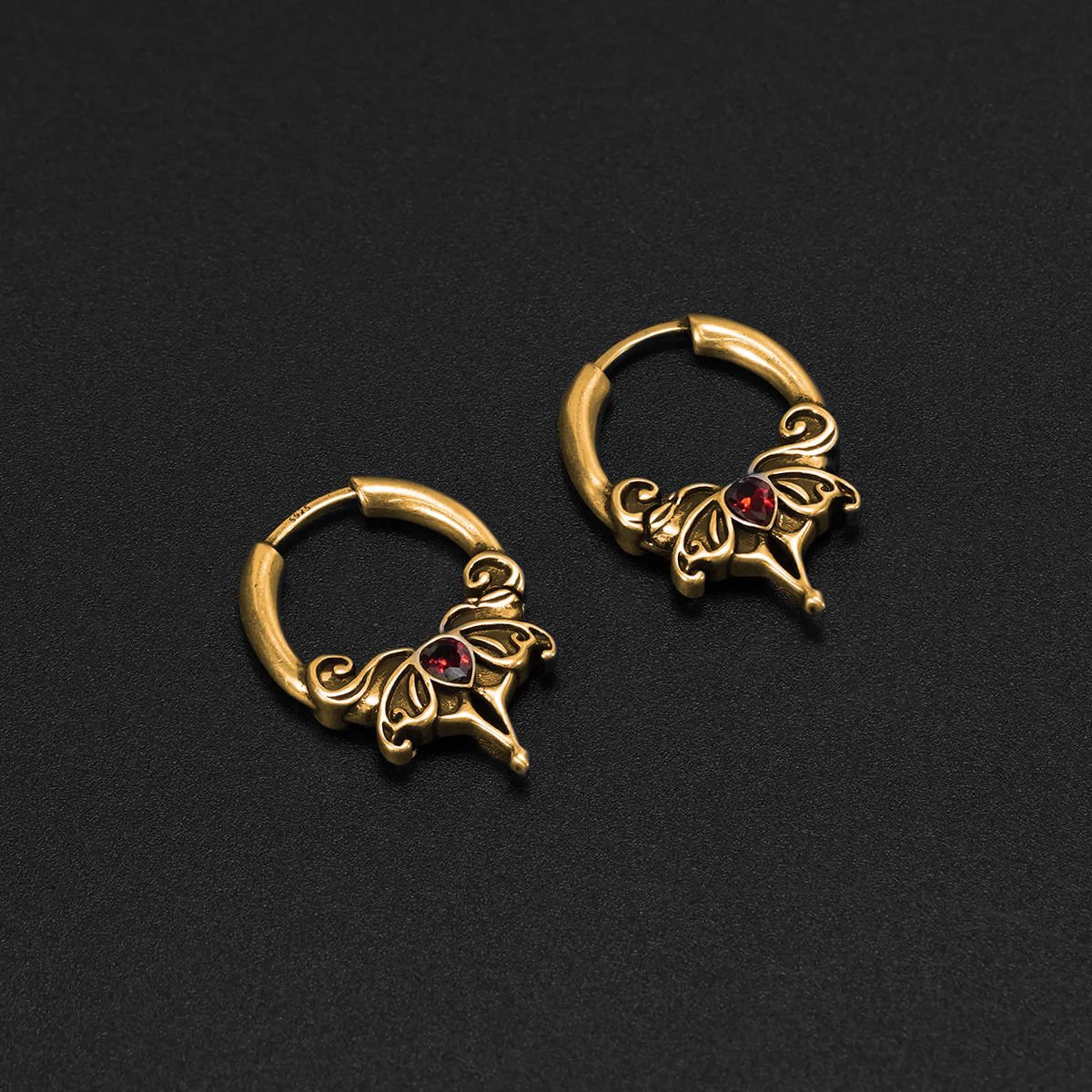 CRIMSON WING EARRINGS - Image 6