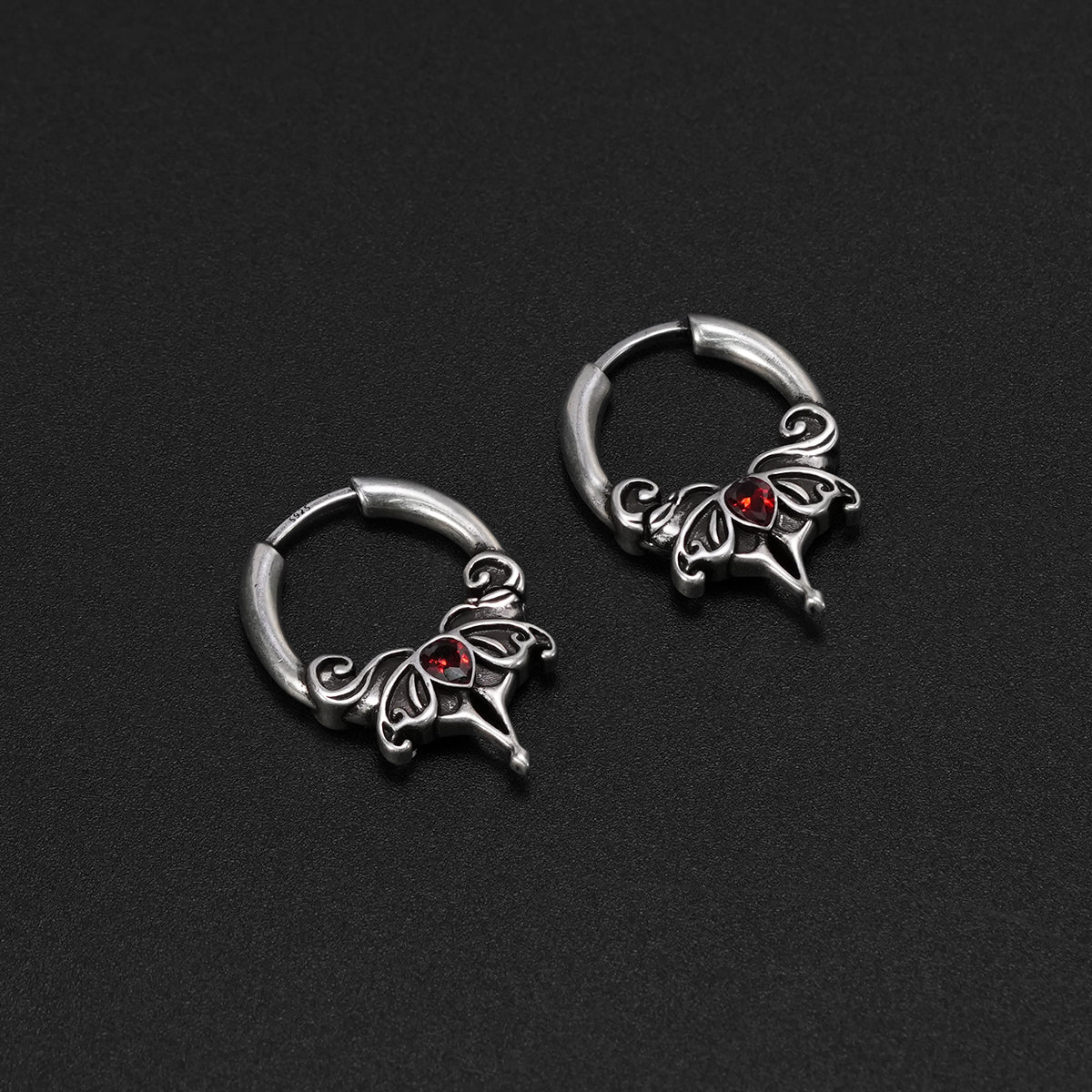 CRIMSON WING EARRINGS - Image 7