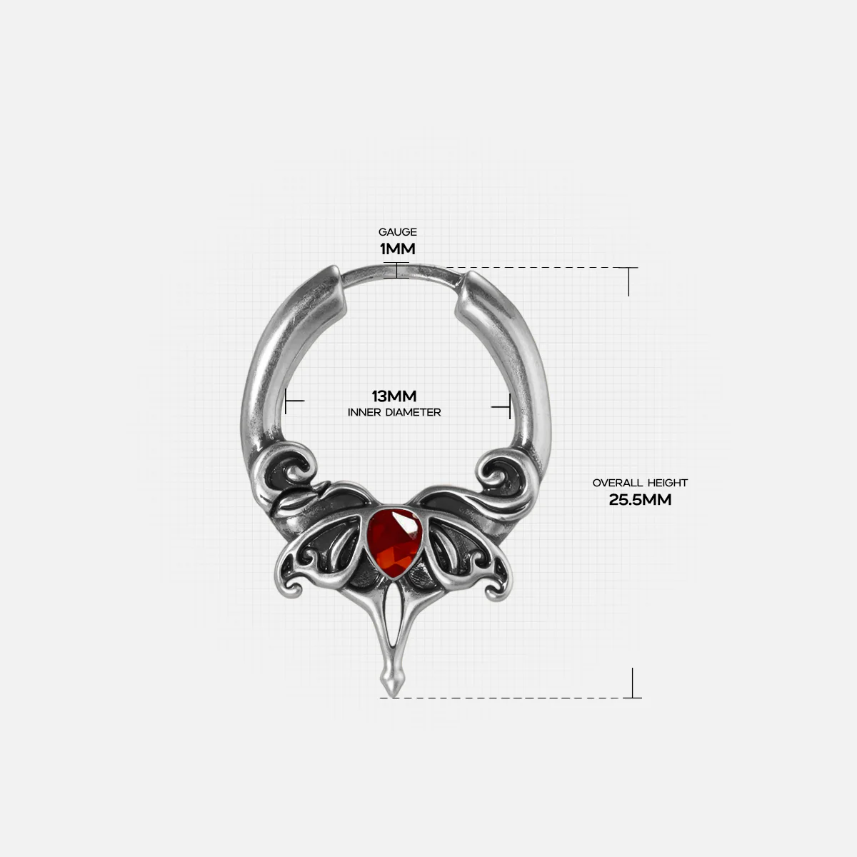 CRIMSON WING EARRINGS - Image 8