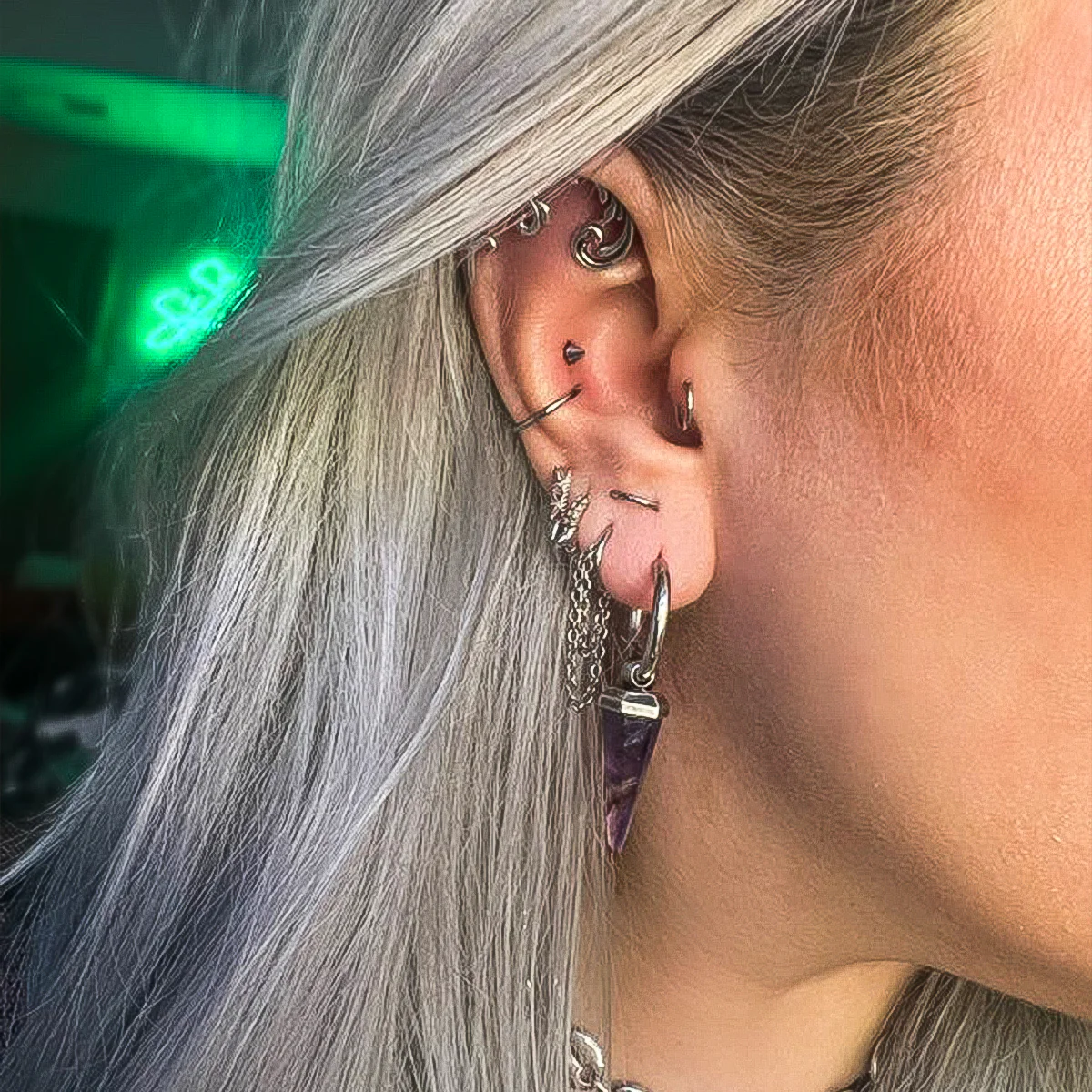 CRYSTAL PRISMATIC EARRINGS - Image 13