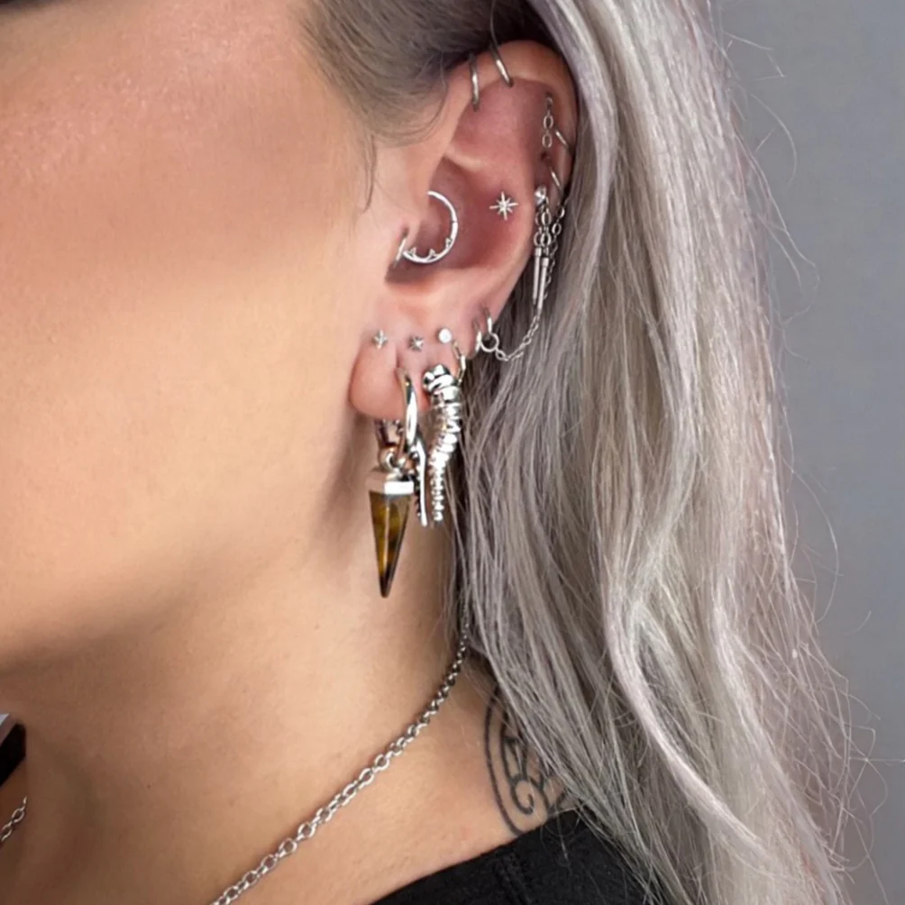 CRYSTAL PRISMATIC EARRINGS - Image 18