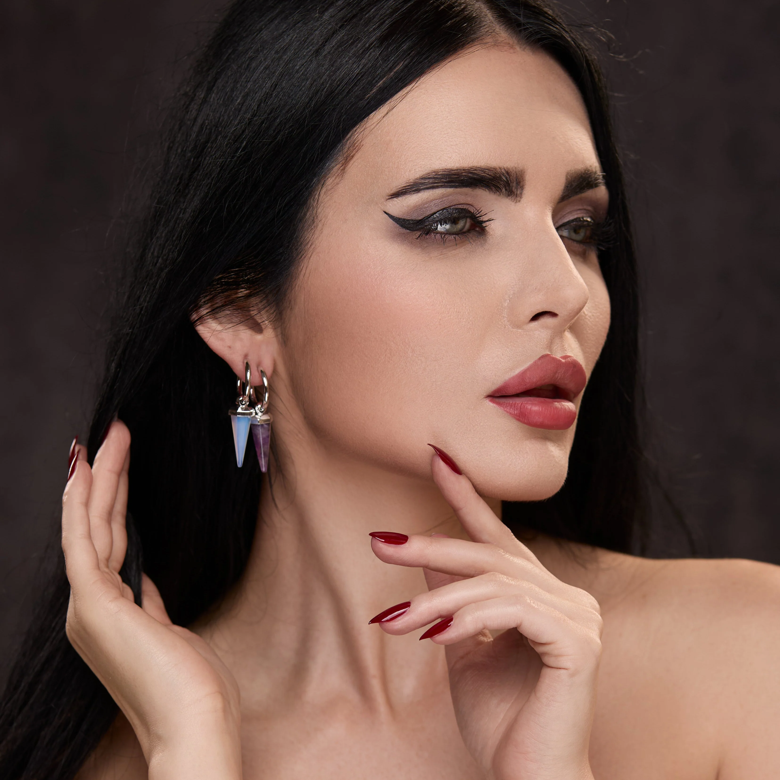 CRYSTAL PRISMATIC EARRINGS - Image 20