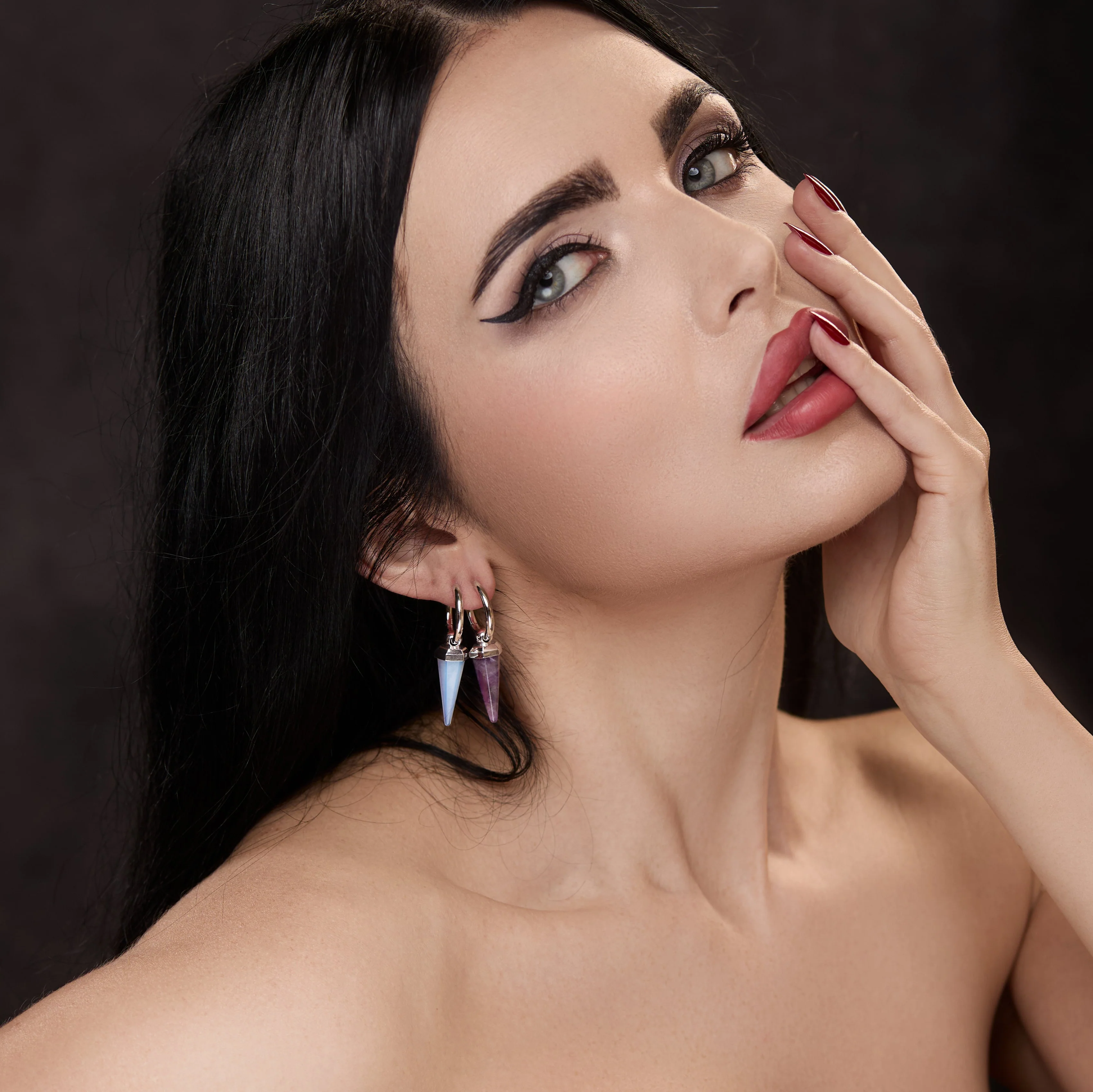 CRYSTAL PRISMATIC EARRINGS - Image 21