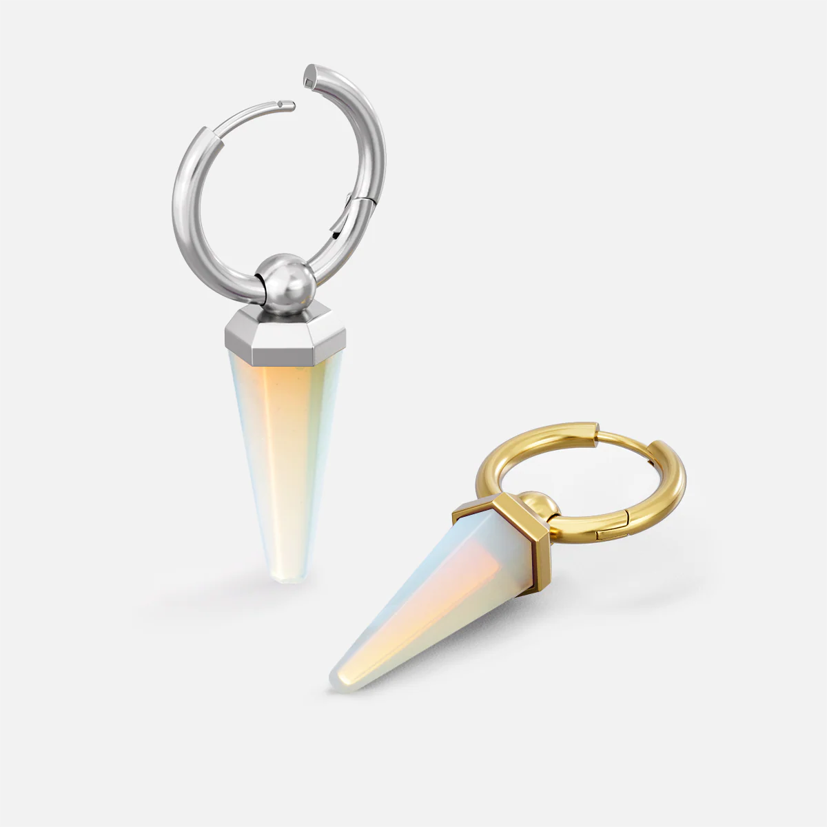 CRYSTAL PRISMATIC EARRINGS - Image 37