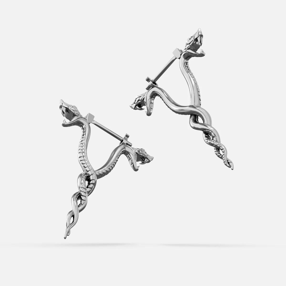 DUAL SERPENT EARRINGS - Image 4