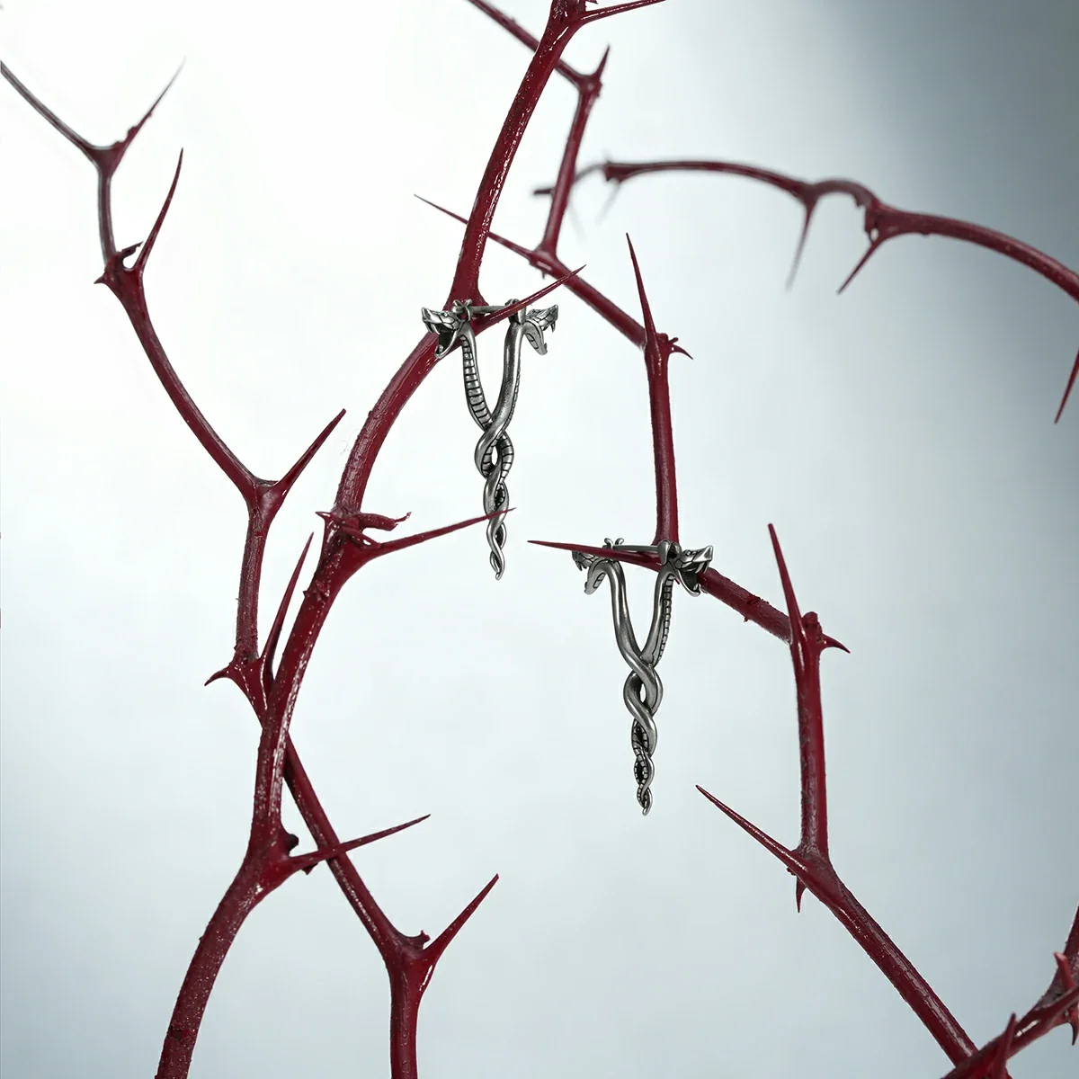 DUAL SERPENT EARRINGS - Image 5