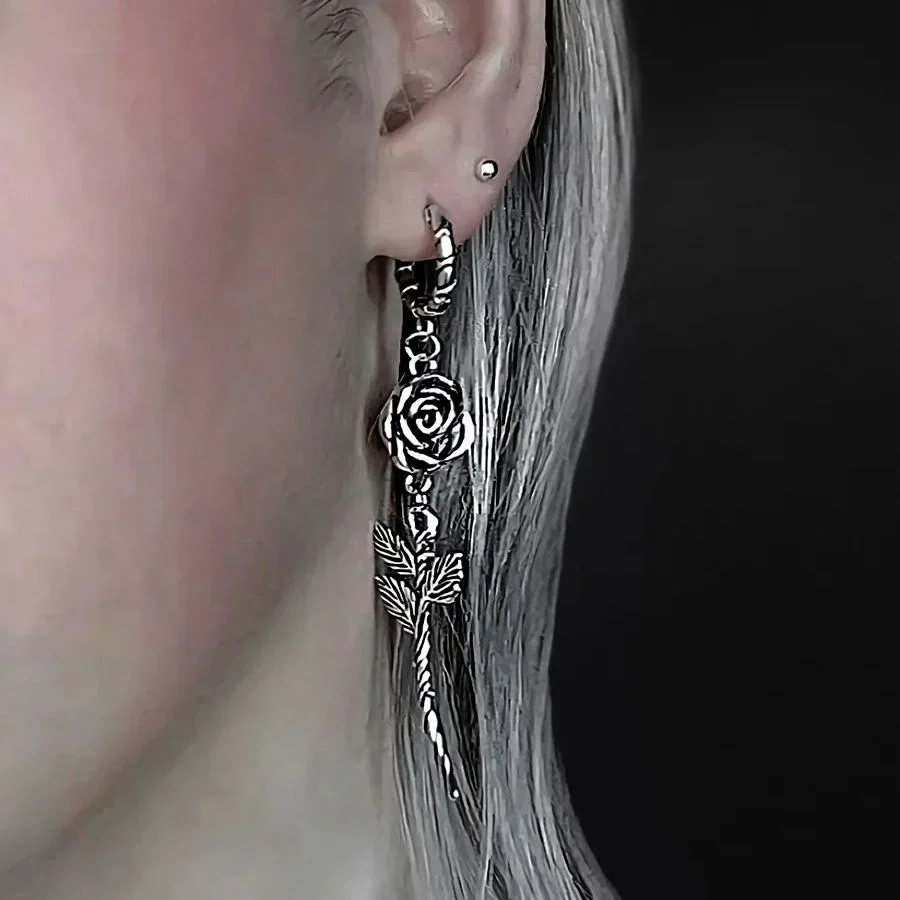ELEGANT ROSE EARRINGS - Image 3