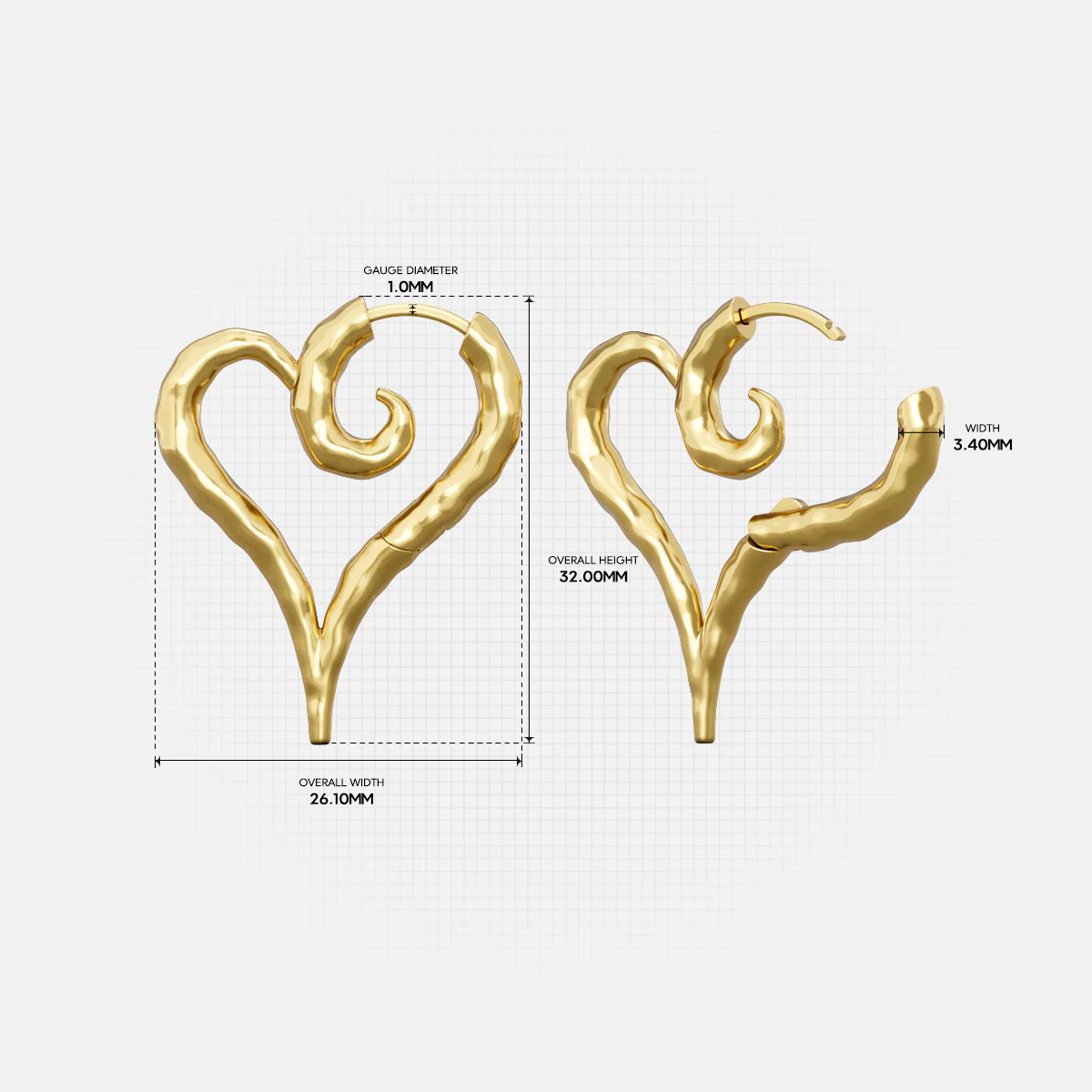 ETHEREAL HEARTFLOW EARRINGS - Image 11