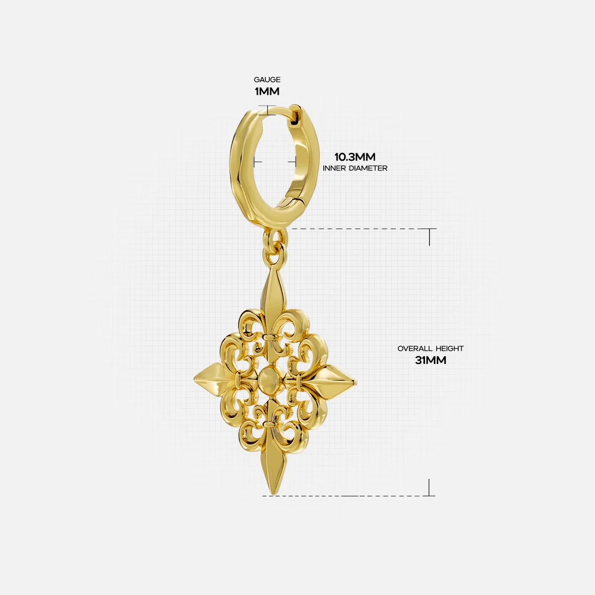 FLEUR-DE-LIS ELEGANCE EARRINGS - Image 22