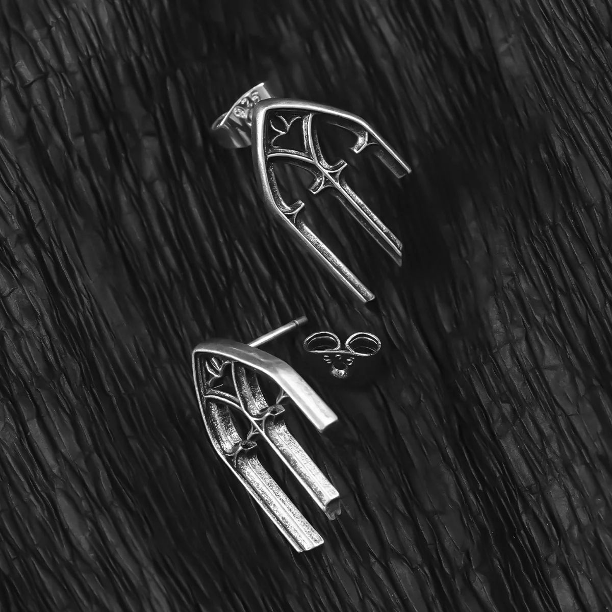 GOTHIC ARCH ELEGANCE STUD EARRINGS - Image 10