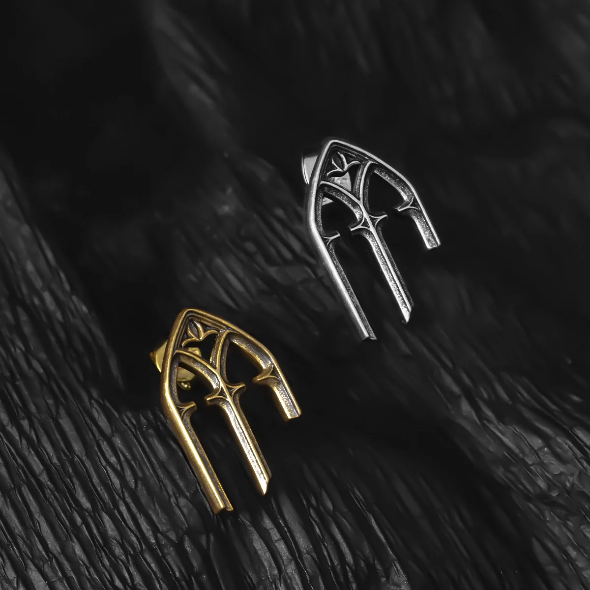 GOTHIC ARCH ELEGANCE STUD EARRINGS - Image 8