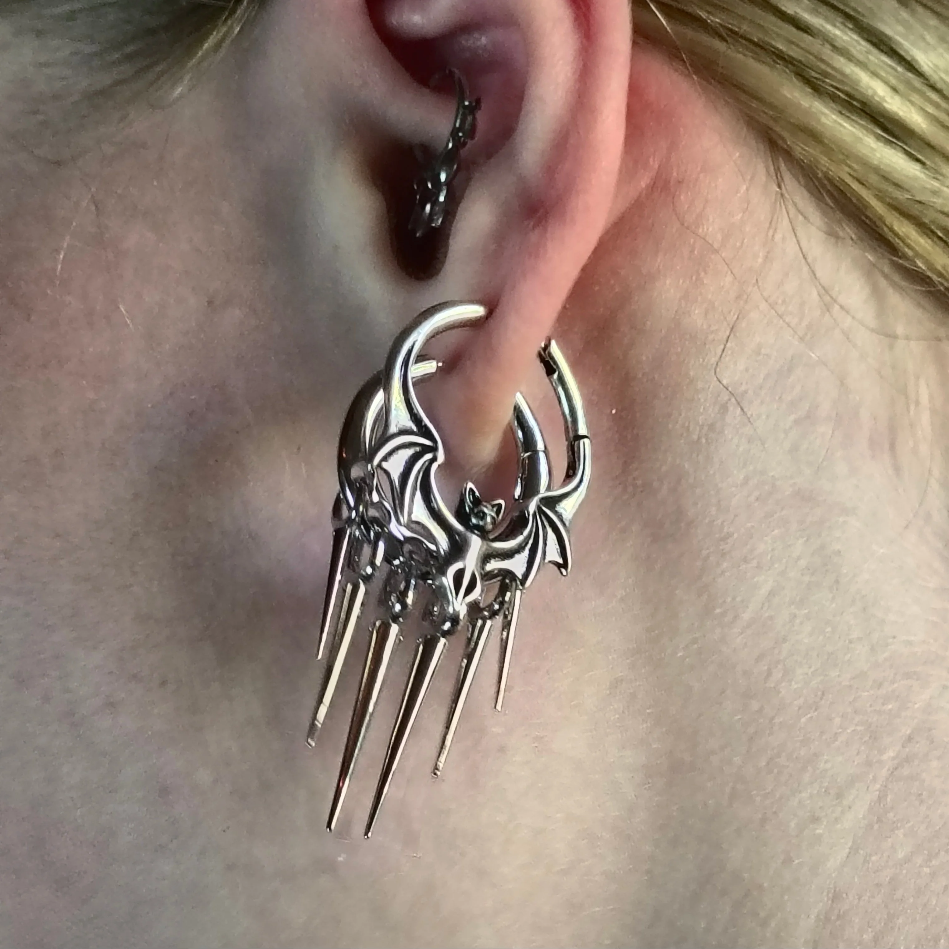 GOTHIC BAT EARRINGS - Image 8