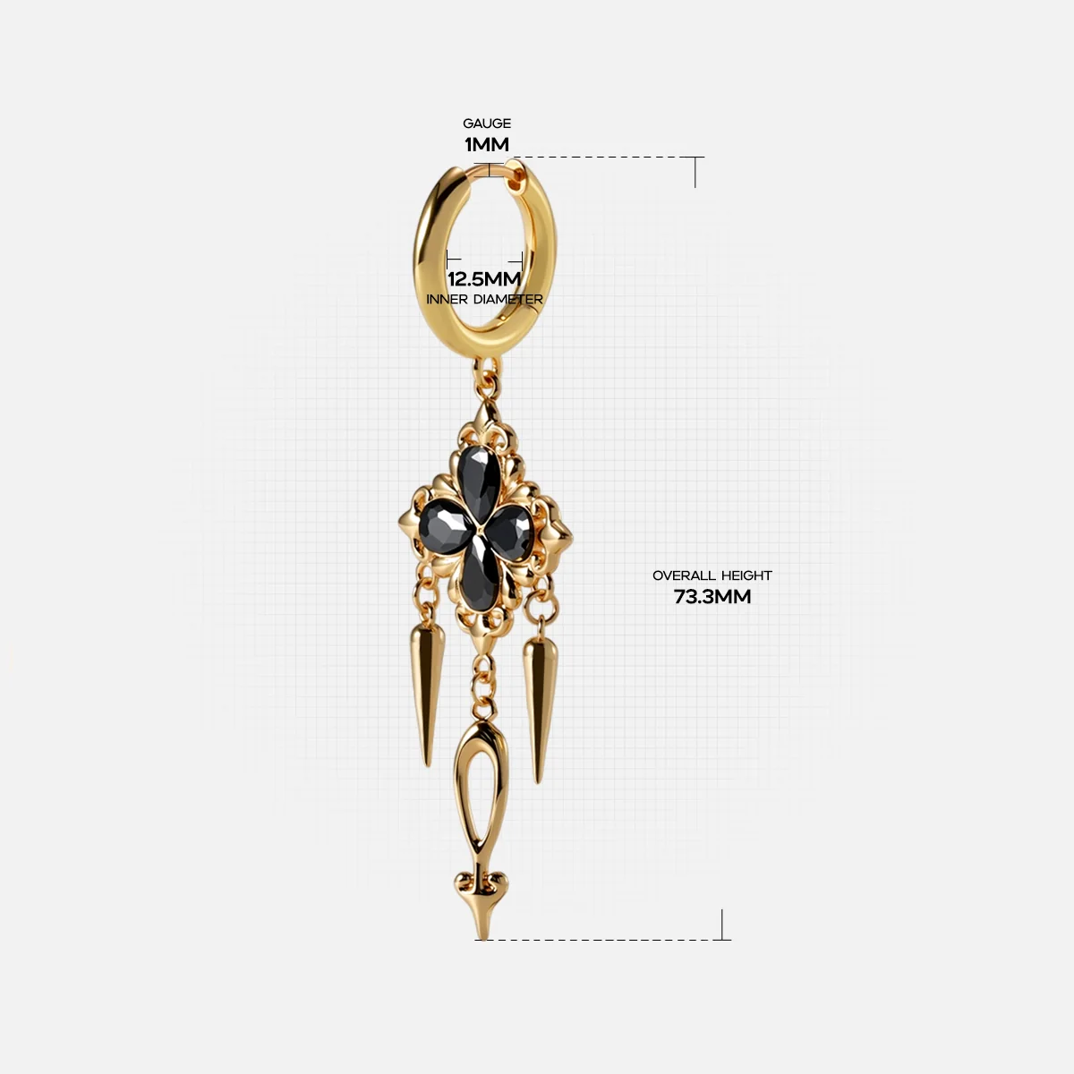 GOTHIC BLOOM EARRINGS - Image 11