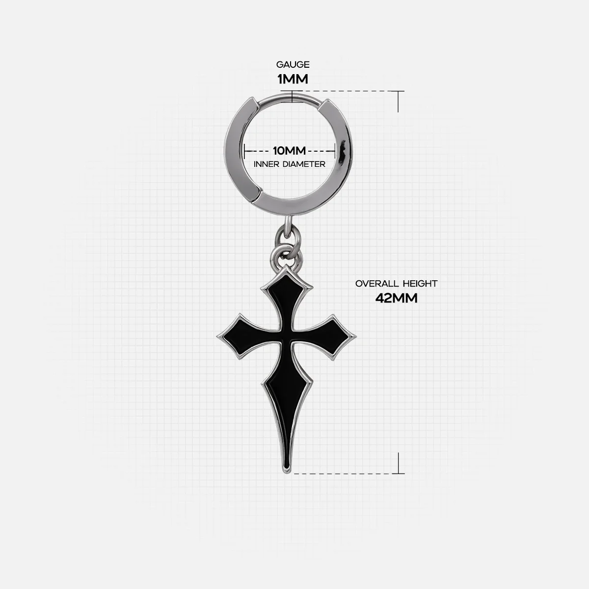 GOTHIC CROSS EARRINGS - Image 10