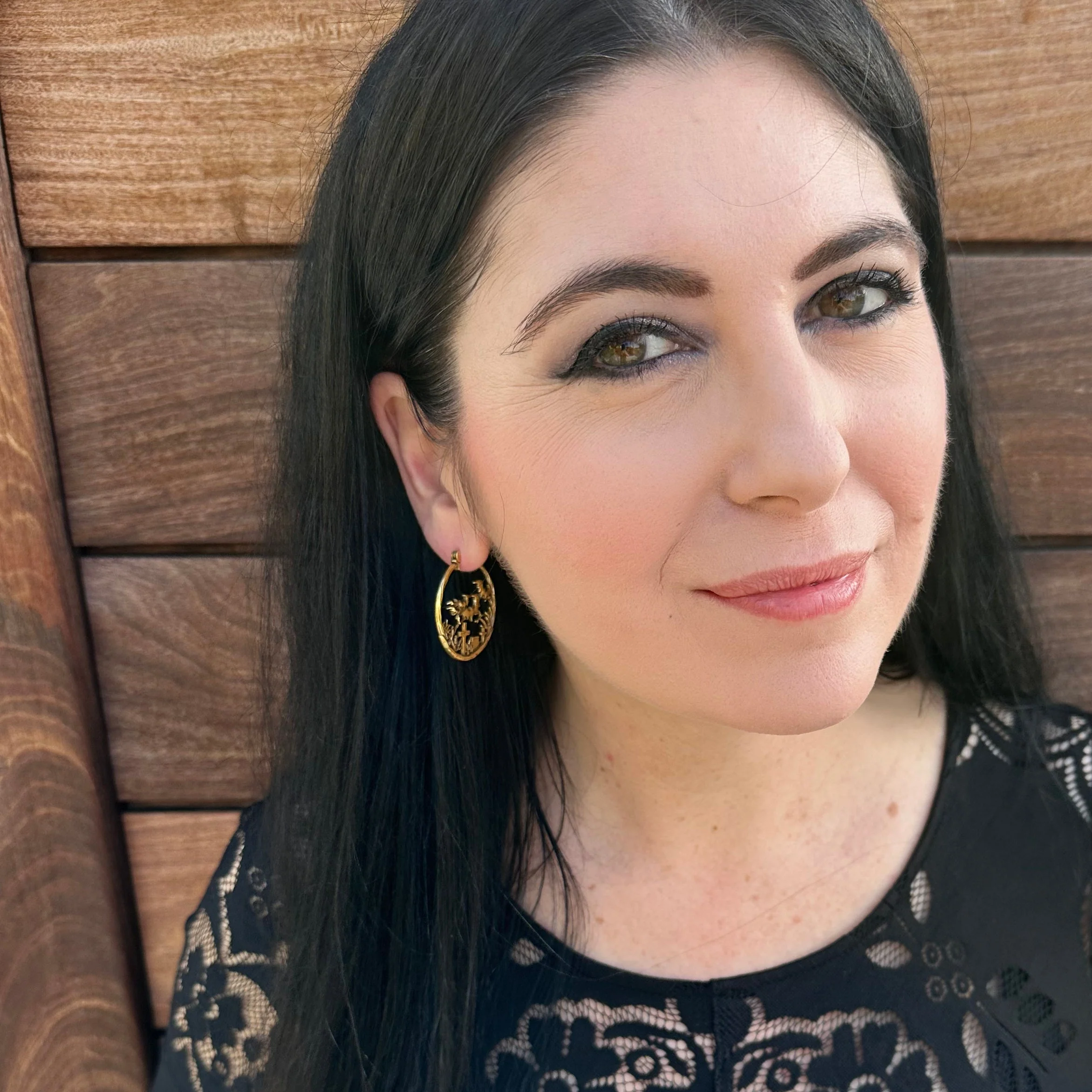 GRAVEYARD BAT EARRINGS - Image 5