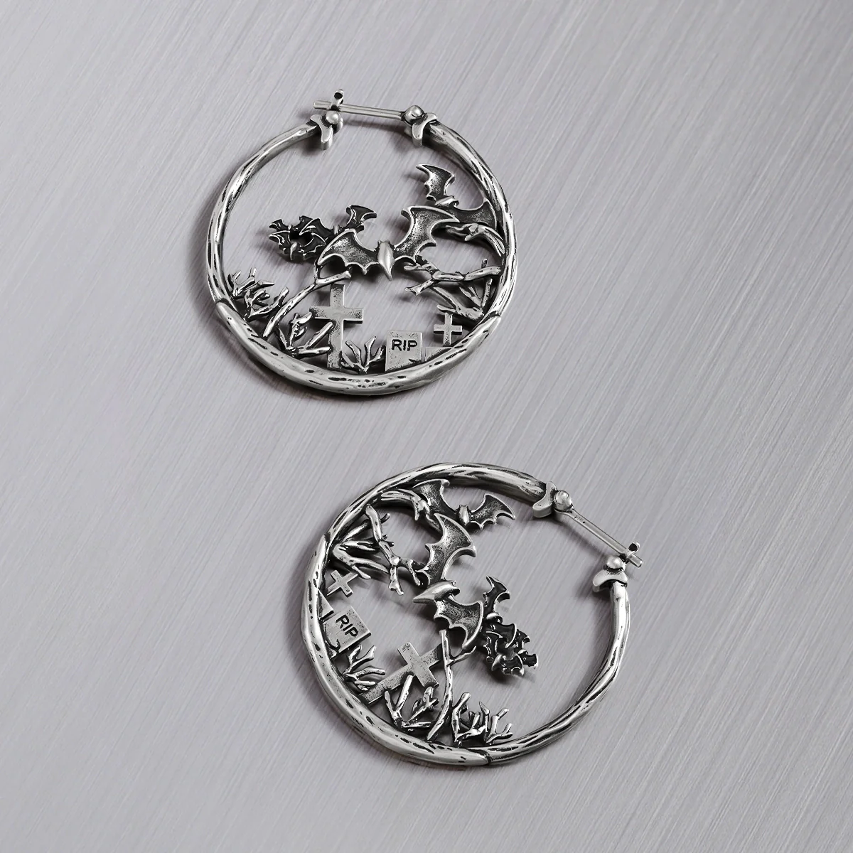 GRAVEYARD BAT EARRINGS - Image 8