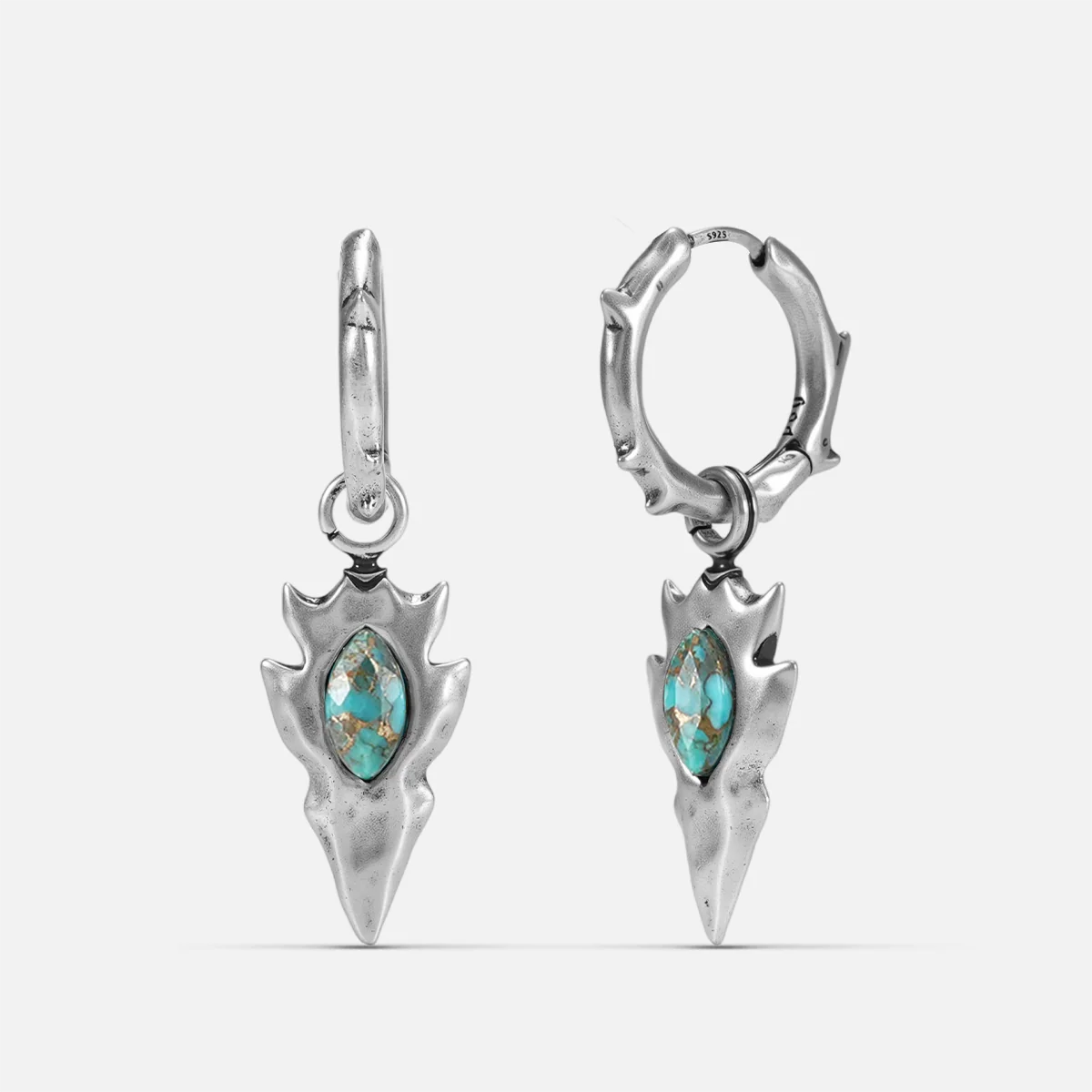 KNAPPED STONE EARRINGS - Image 2