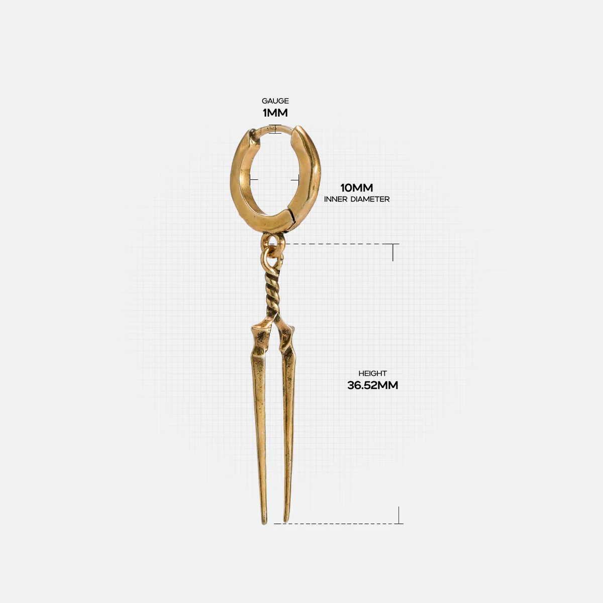 LONGINUS TWIN SPEAR EARRINGS - Image 14