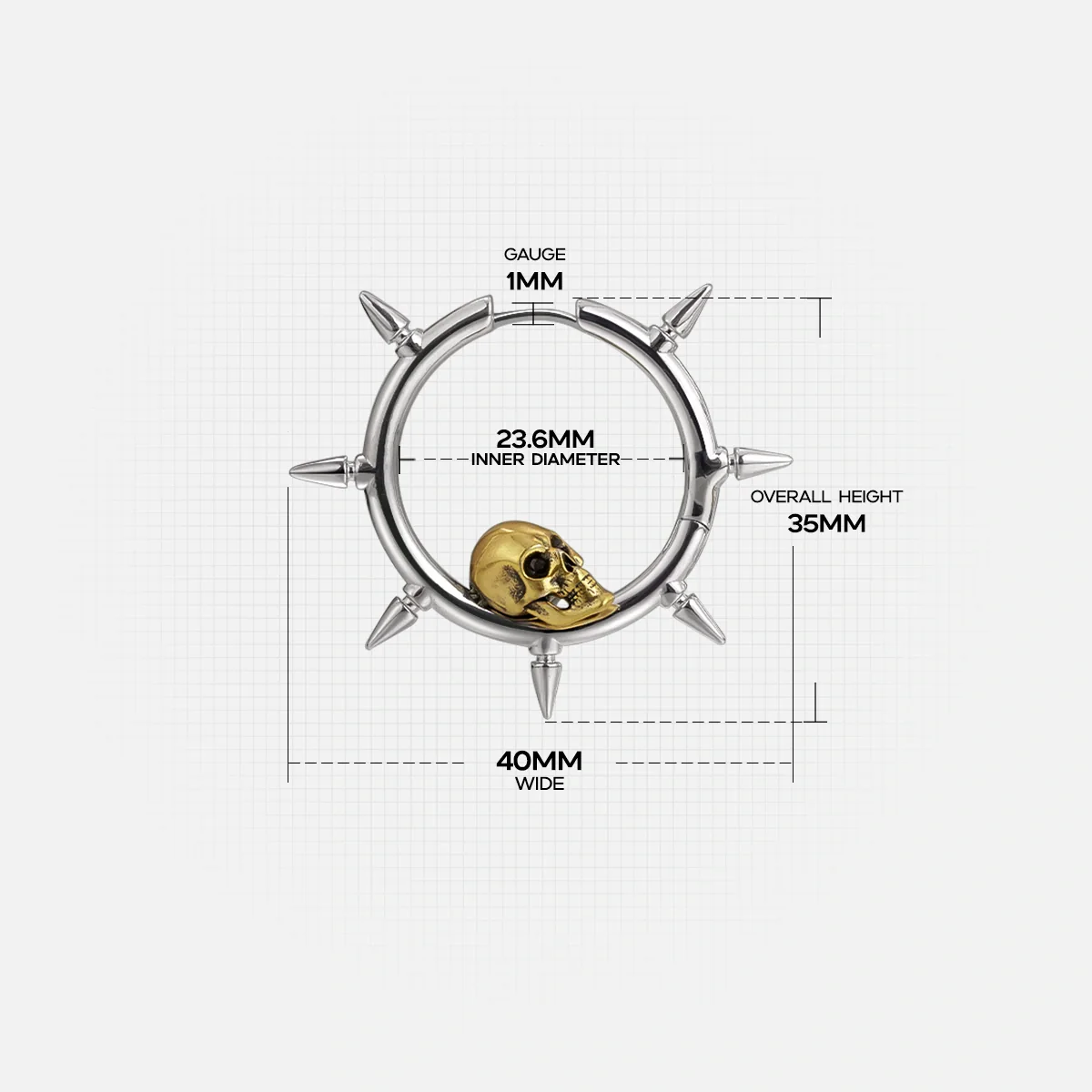 MEMENTO SKULL EARRINGS - Image 9