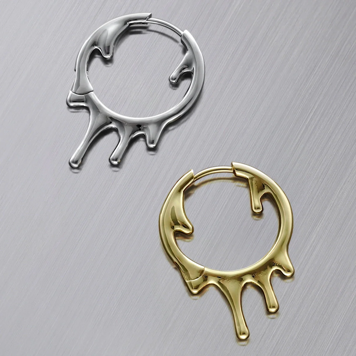MOLTEN DROP EARRINGS - Image 6