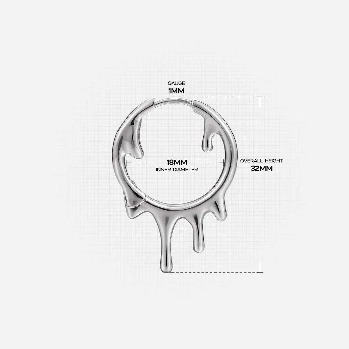 MOLTEN DROP EARRINGS - Image 9