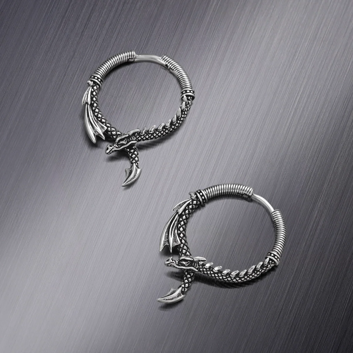 OUROBOROS DRAGON EARRINGS - Image 11