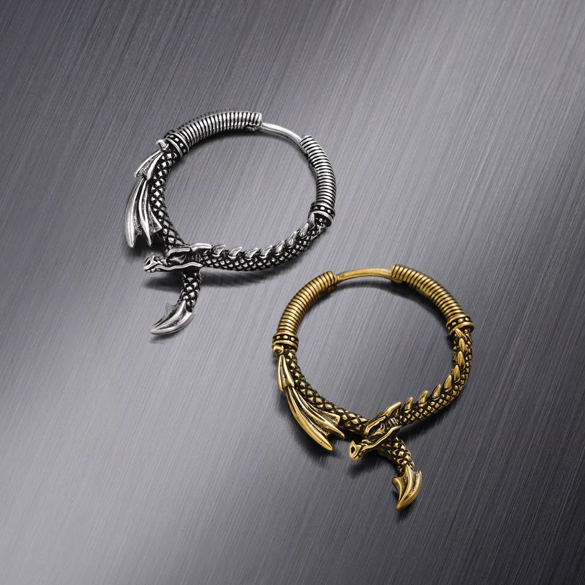 OUROBOROS DRAGON EARRINGS - Image 12