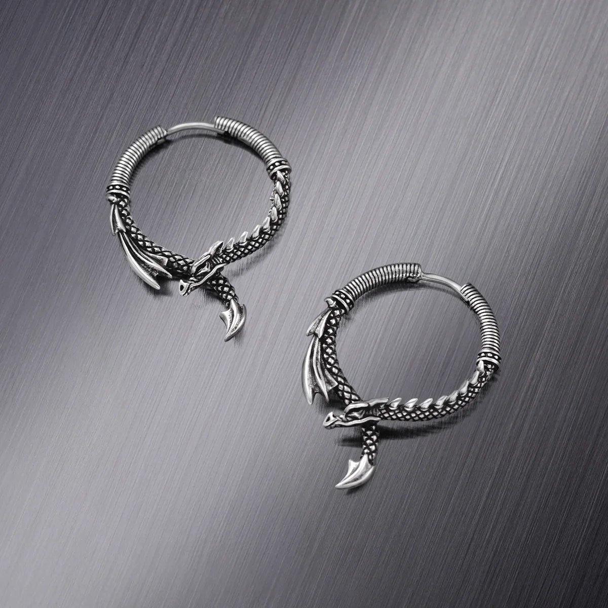 OUROBOROS DRAGON EARRINGS - Image 13