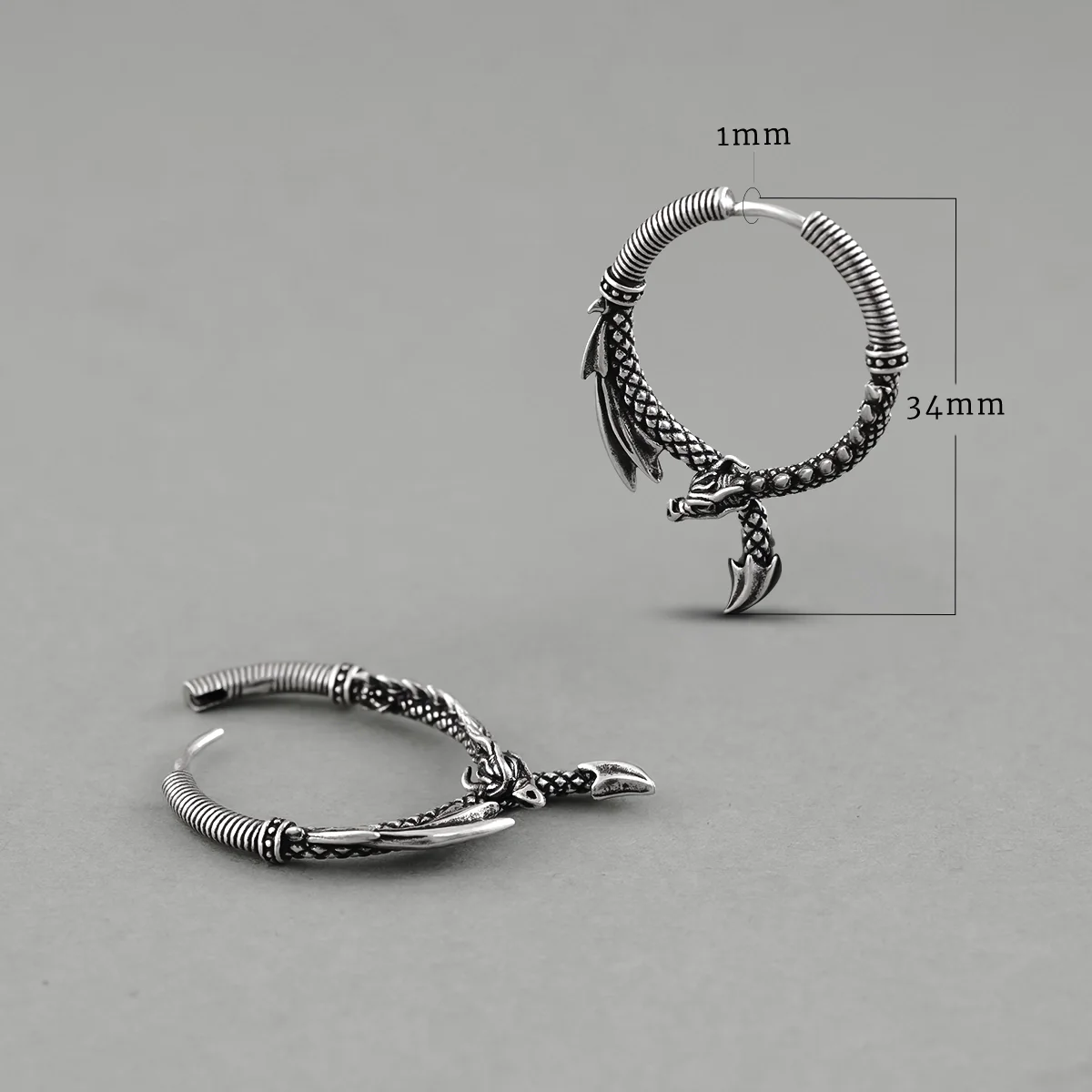 OUROBOROS DRAGON EARRINGS - Image 14