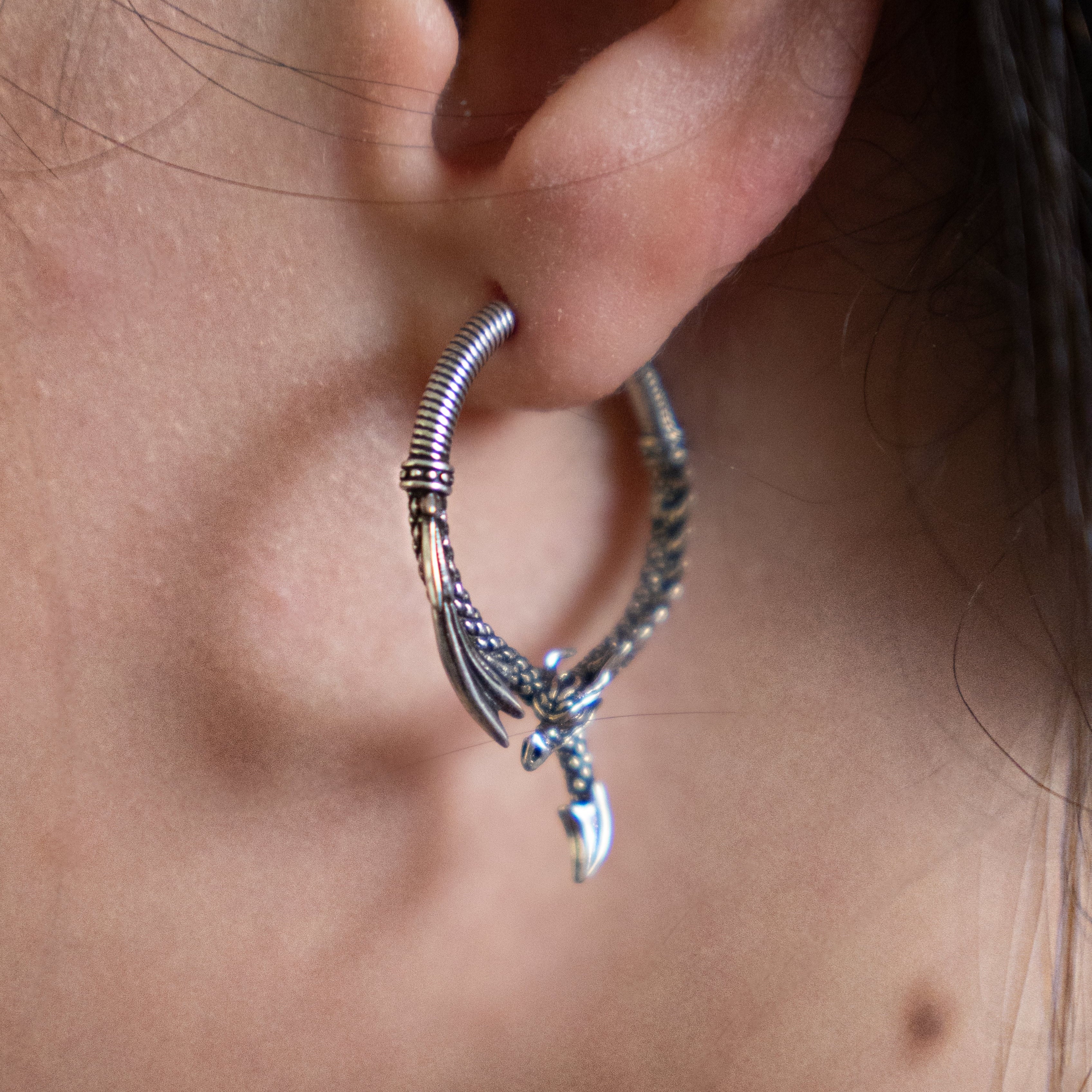 OUROBOROS DRAGON EARRINGS - Image 5