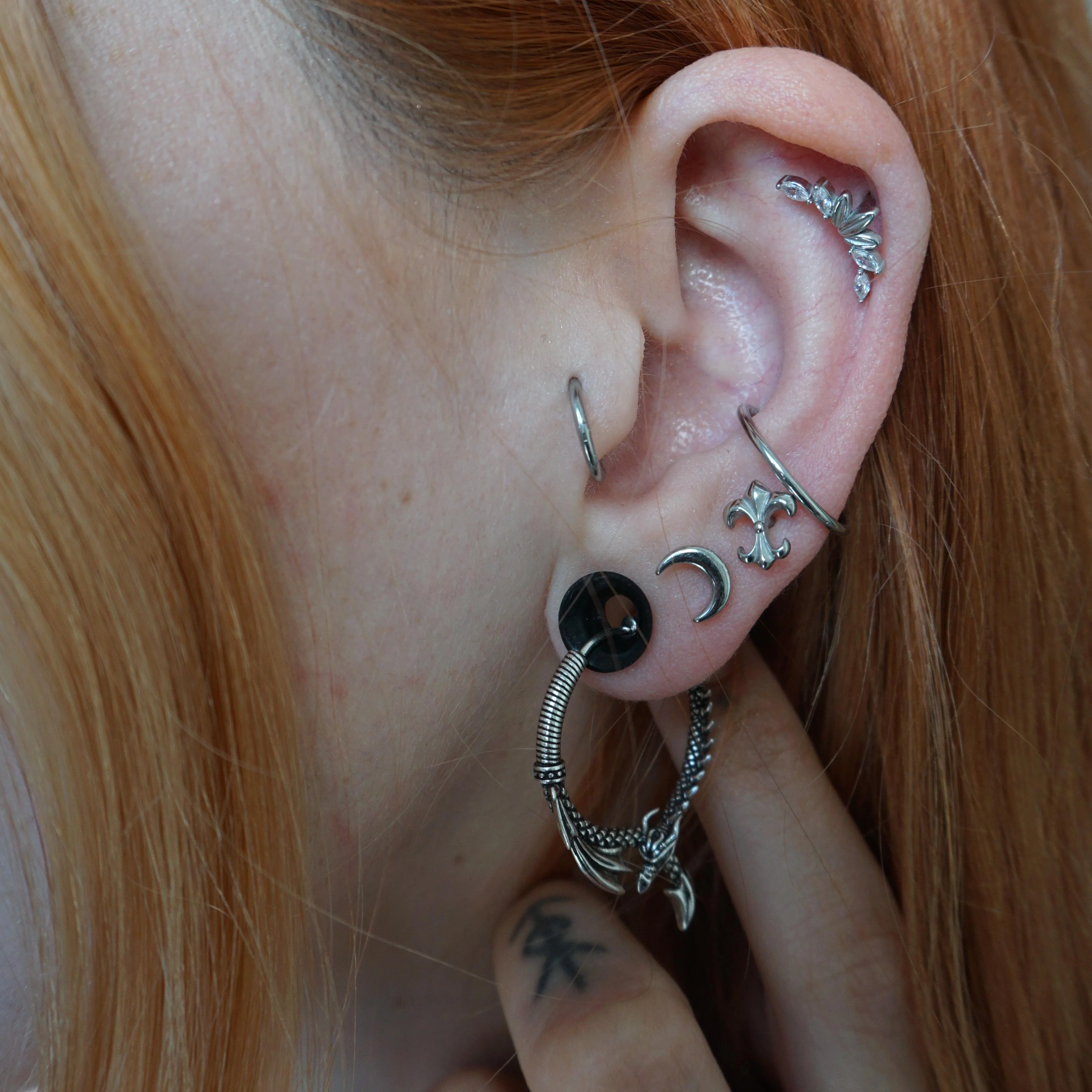 OUROBOROS DRAGON EARRINGS - Image 6