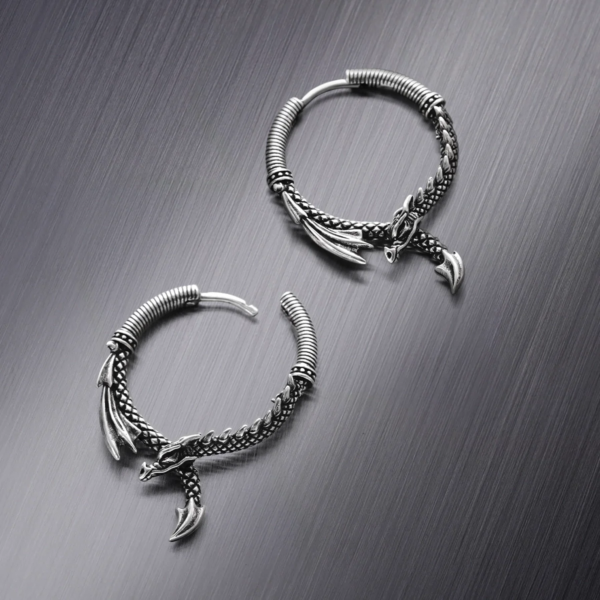 OUROBOROS DRAGON EARRINGS - Image 9