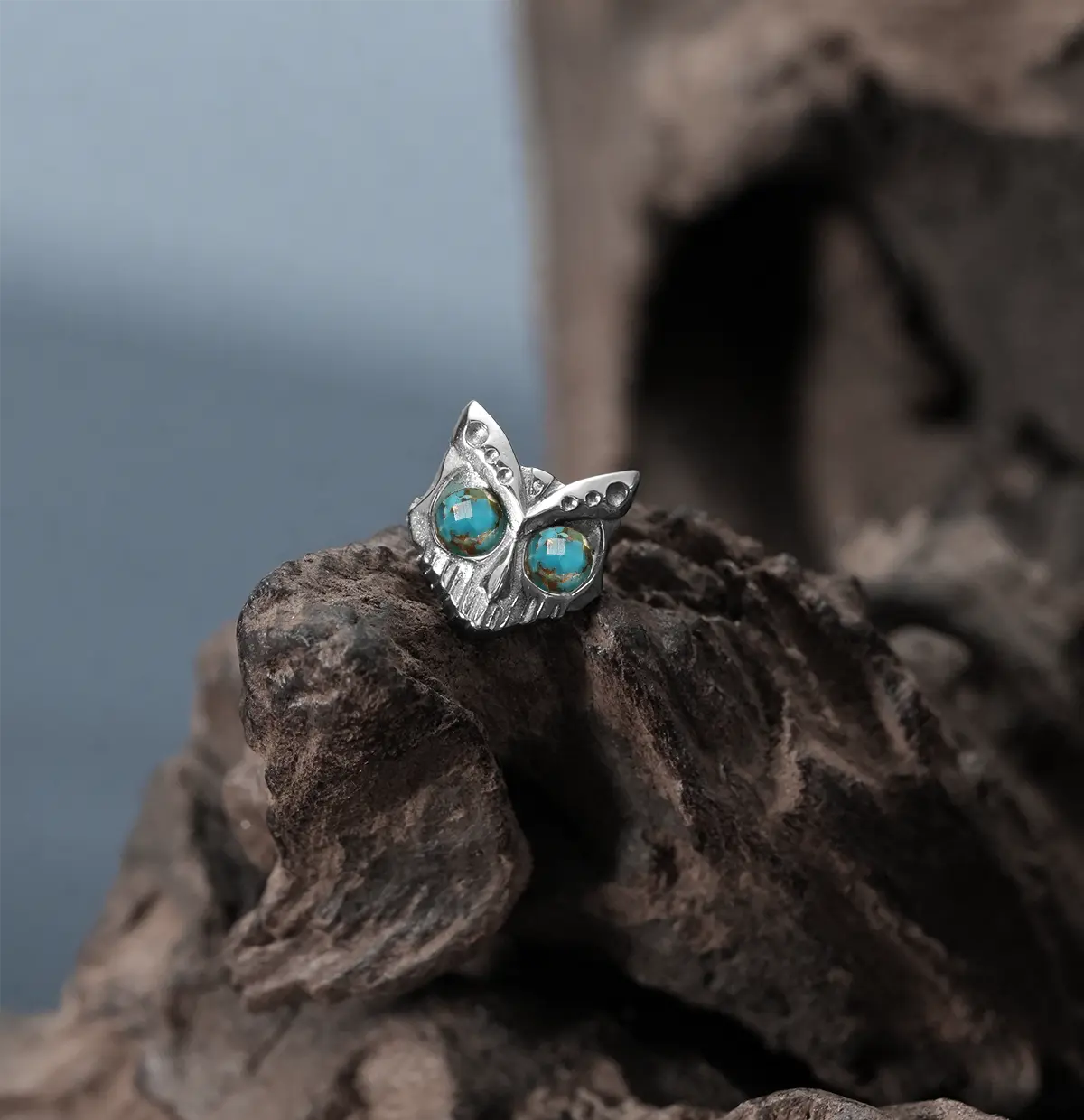 OWL SKULL EAR STUDS - Image 9