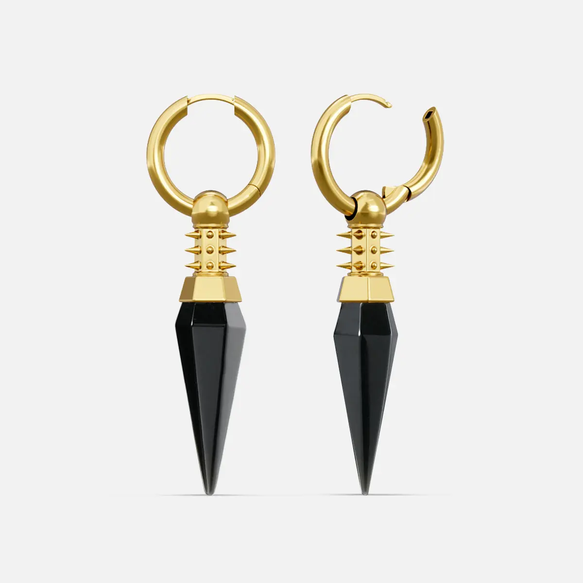 RIVET PRISM EARRINGS - Image 3