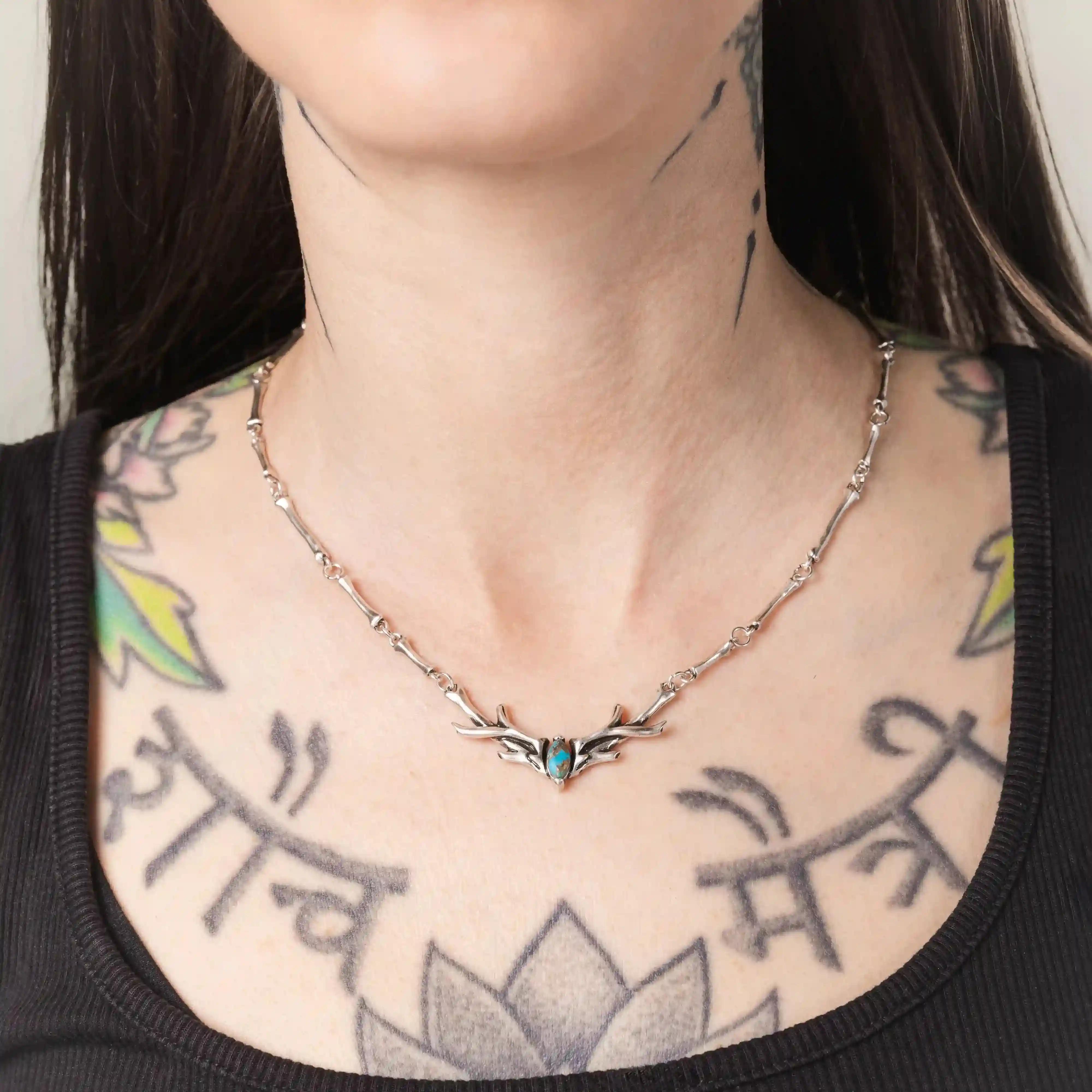 SACRED ANTLER COLLAR NECKLACE - Image 4