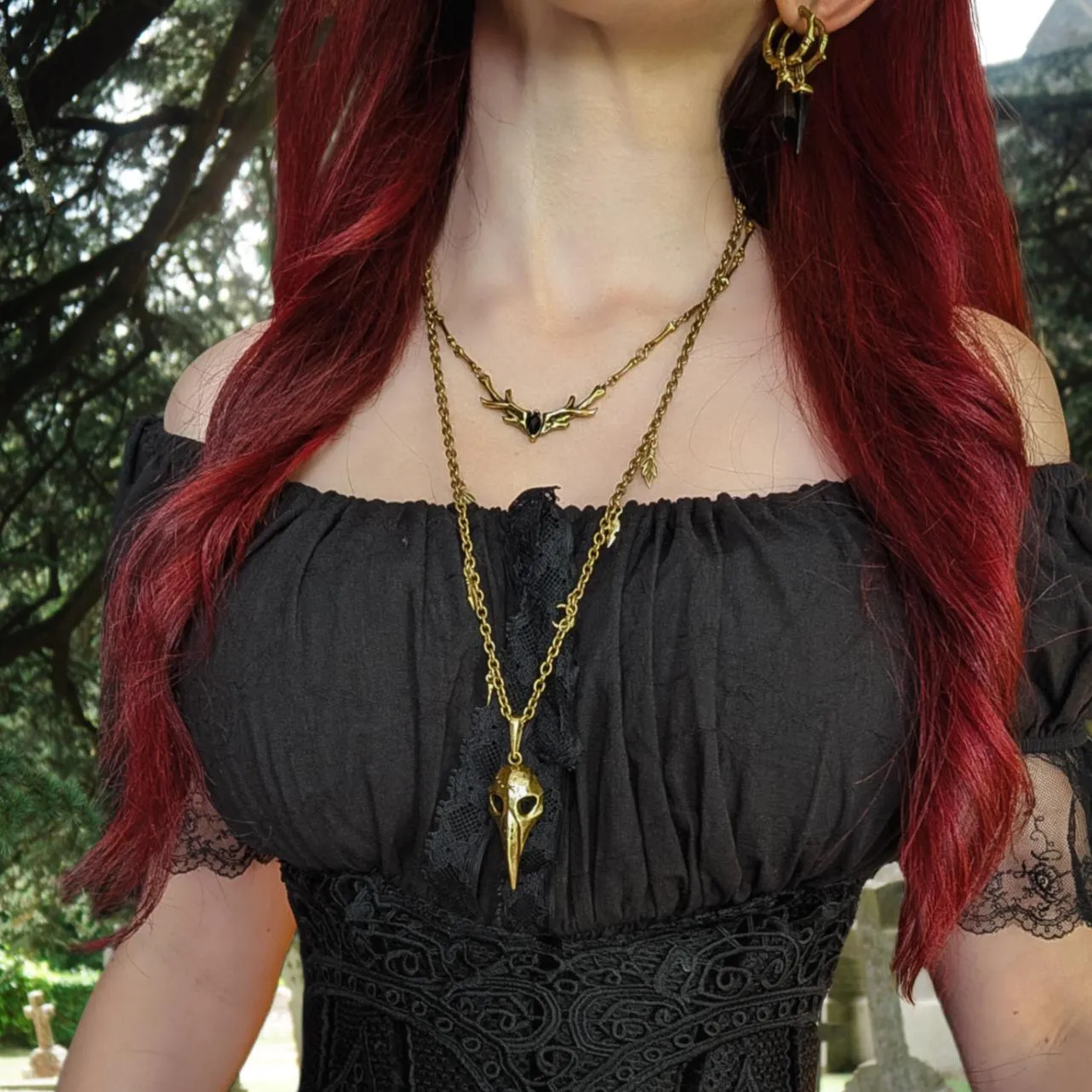 SACRED ANTLER COLLAR NECKLACE - Image 9