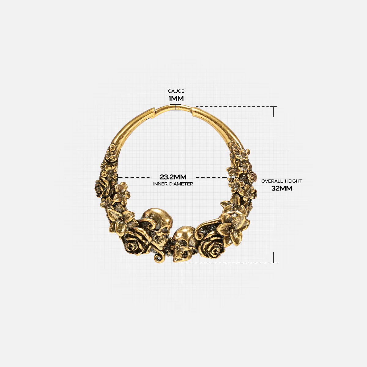 SKULL BLOSSOM EARRINGS - Image 11