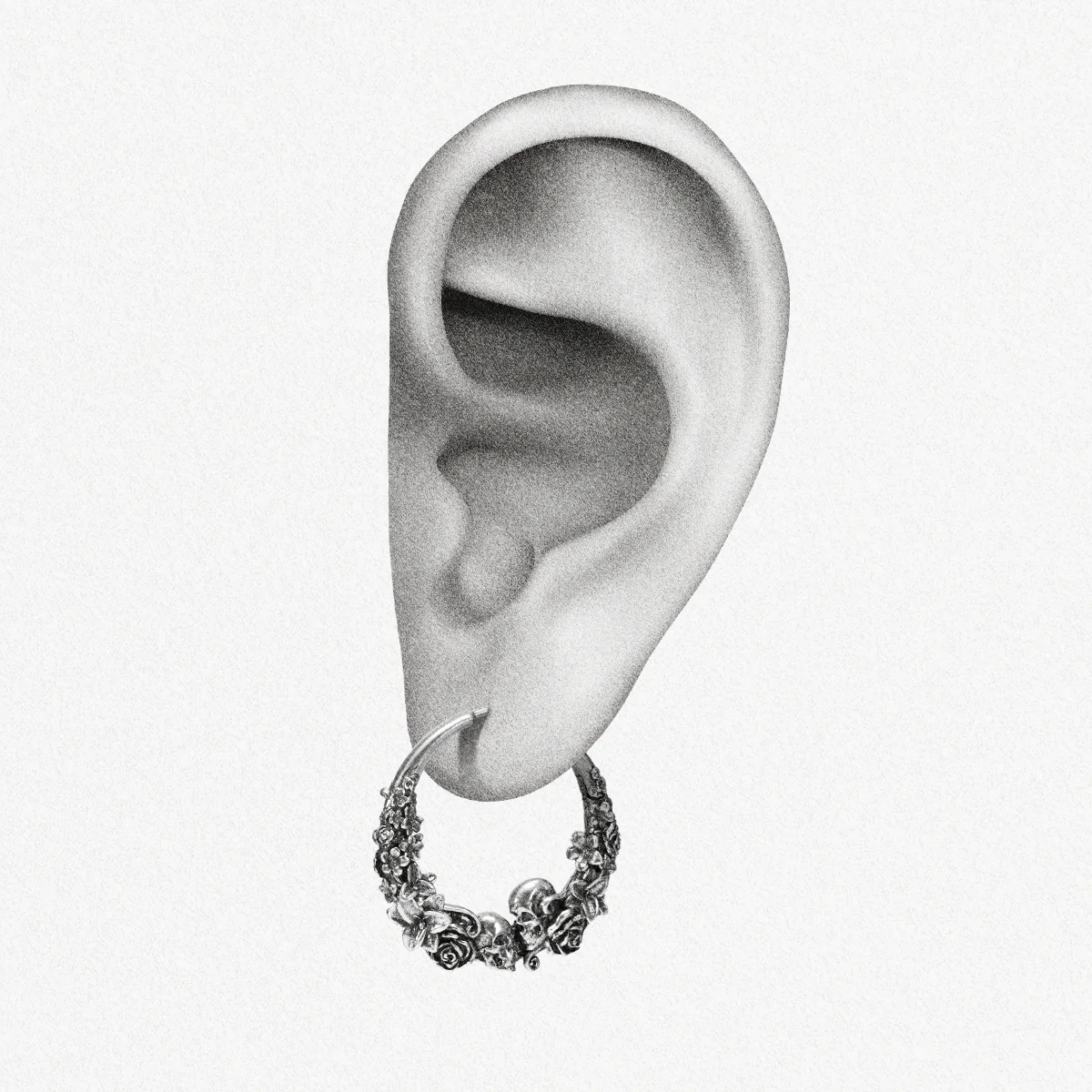 SKULL BLOSSOM EARRINGS - Image 7