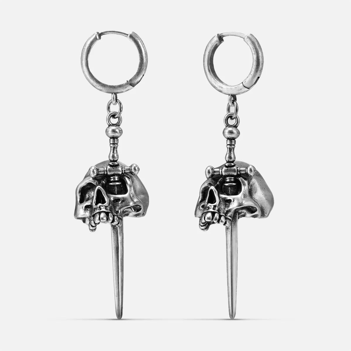SKULL DAGGER EARRINGS - Image 3