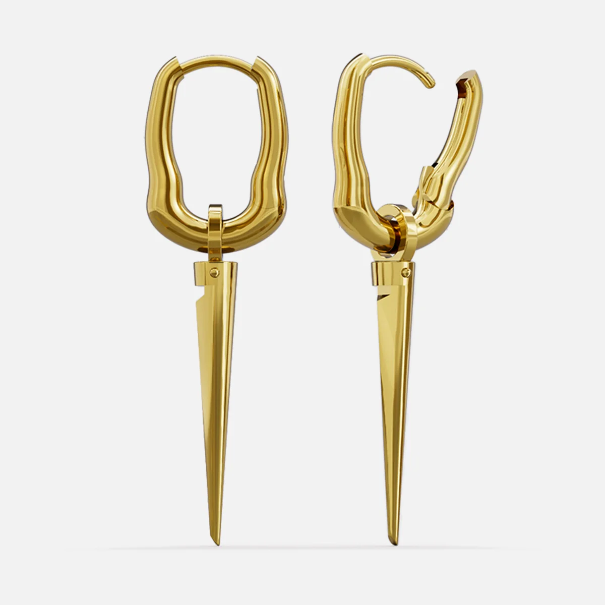 TAPERED EDGE EARRINGS - Image 8