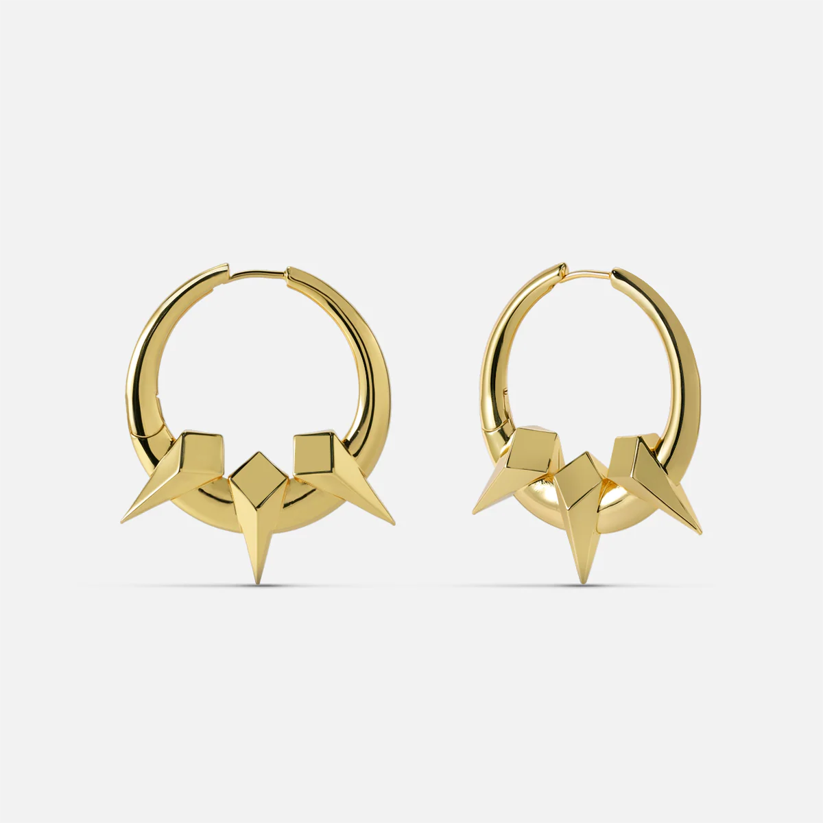 TRI-SPIKE CREST EARRINGS - Image 2