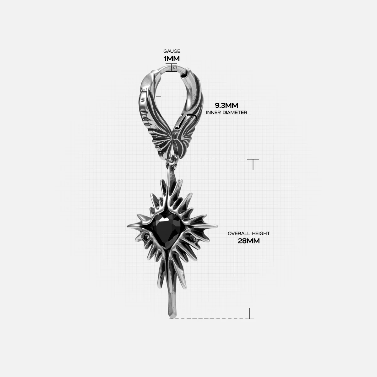 WINGED HEARTBURST EARRINGS - Image 21