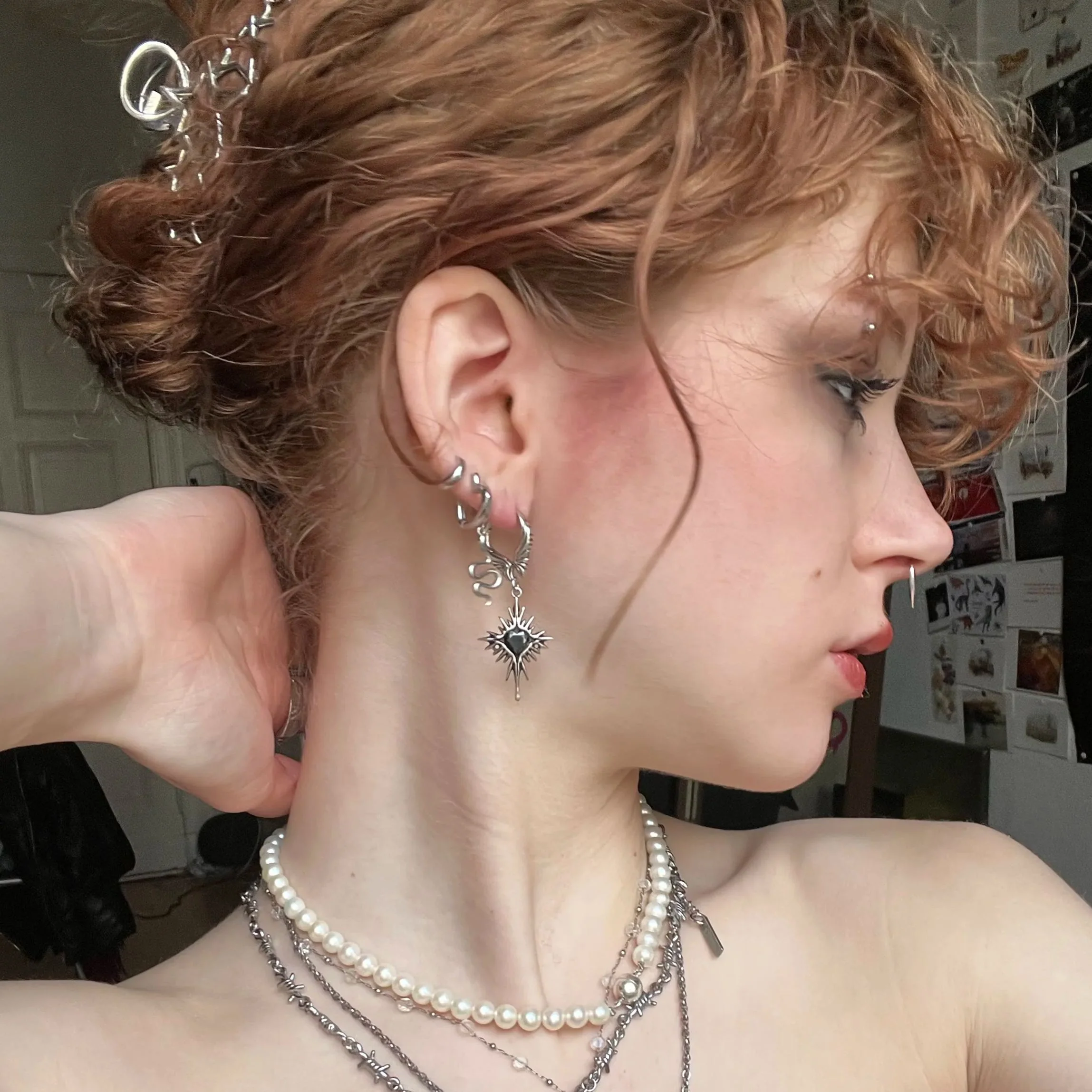 WINGED HEARTBURST EARRINGS - Image 6